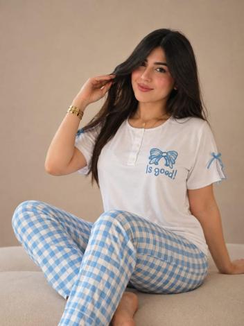 Pyjama Cute à Carreaux