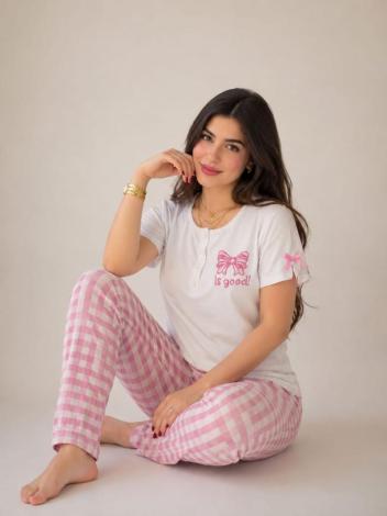 Pyjama Cute à Carreaux