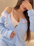 Pyjama Femme 3 Pièces en Coton – Hello Kitty